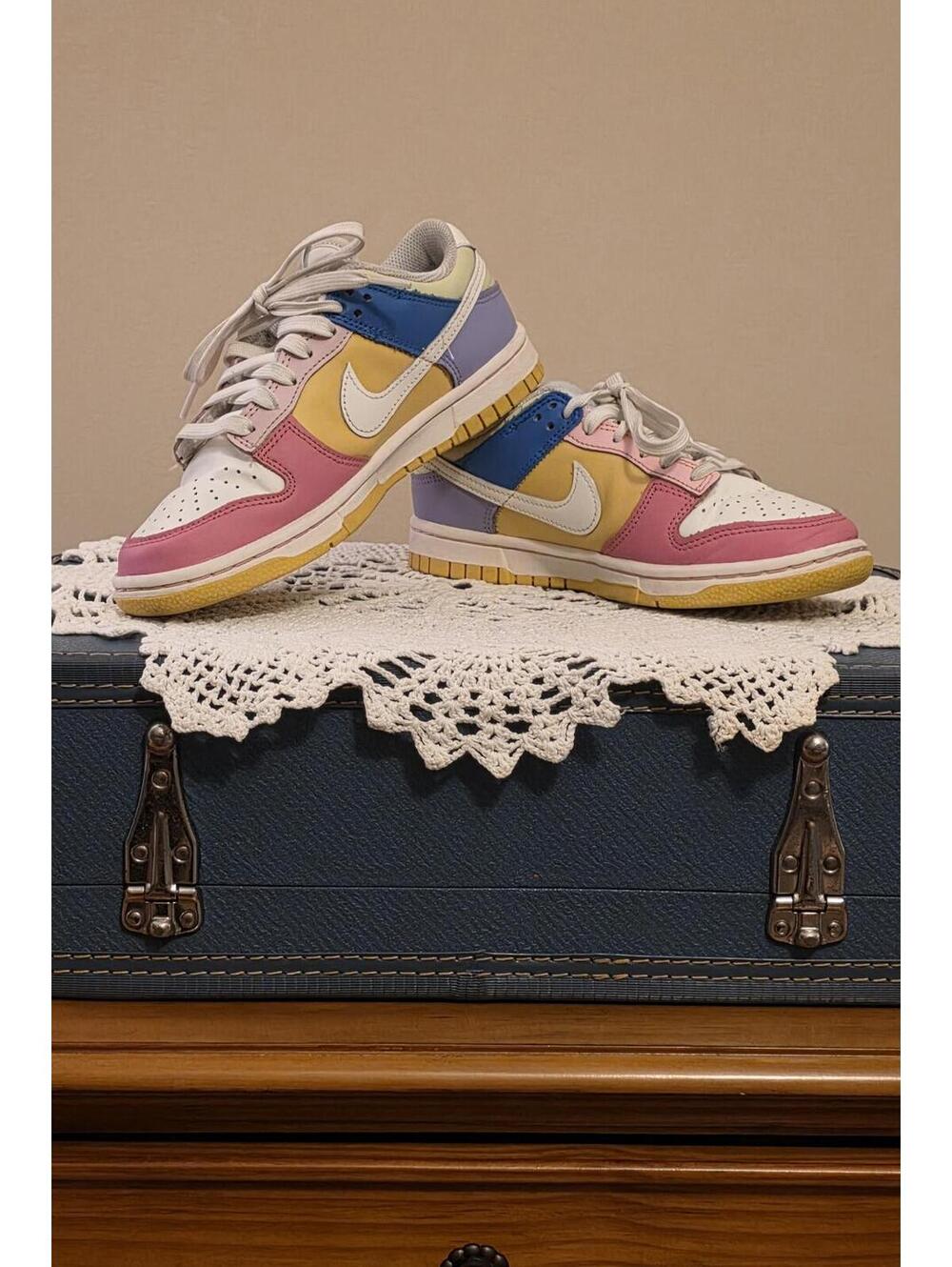Nike Dunk Low Pastel Multicolor Women's 6 Sneaker Just Do It